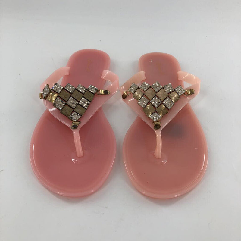 8 Blingy jelly thong sandal