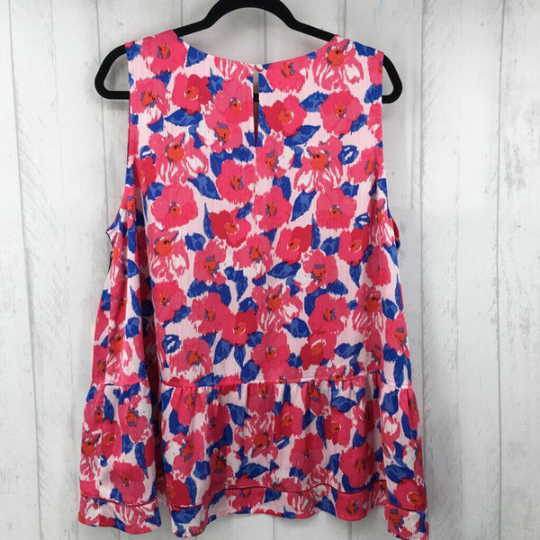 1X Flo print tiered tank