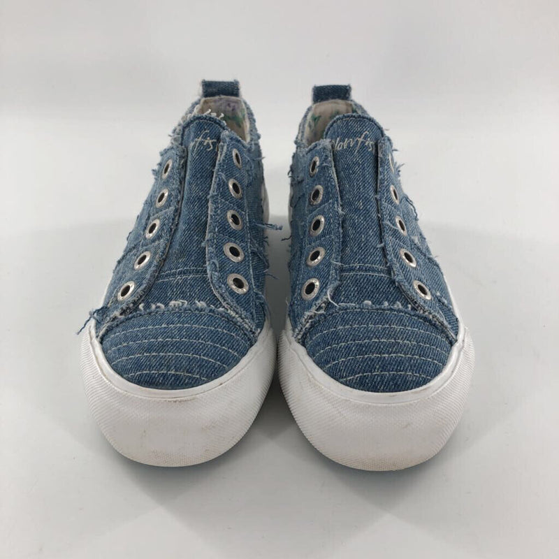 8 Denim slip on sneaker