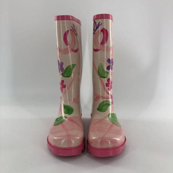 8 Flo print rainboots