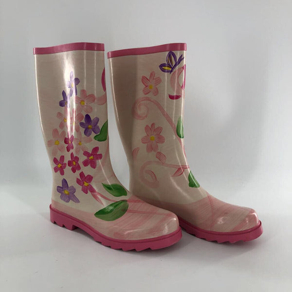 8 Flo print rainboots