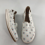 9.5 Canvas flo print slip-on sneaker