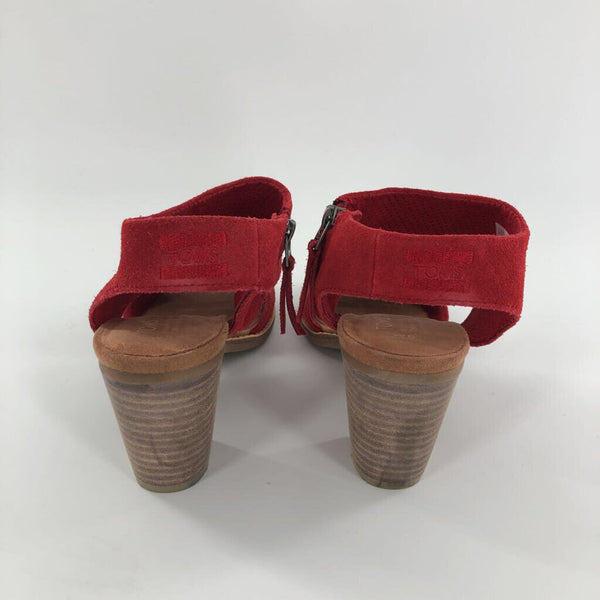 6 Suede block heel sandal