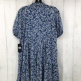 R69 Mp Flo print v-neck s/s dress