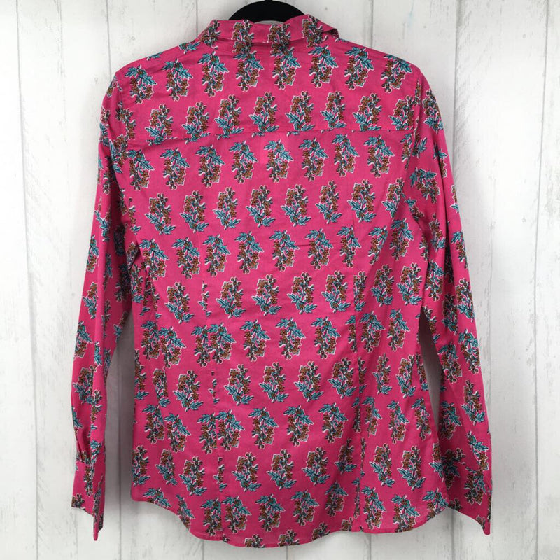 R79 M Flo print button down l/s top