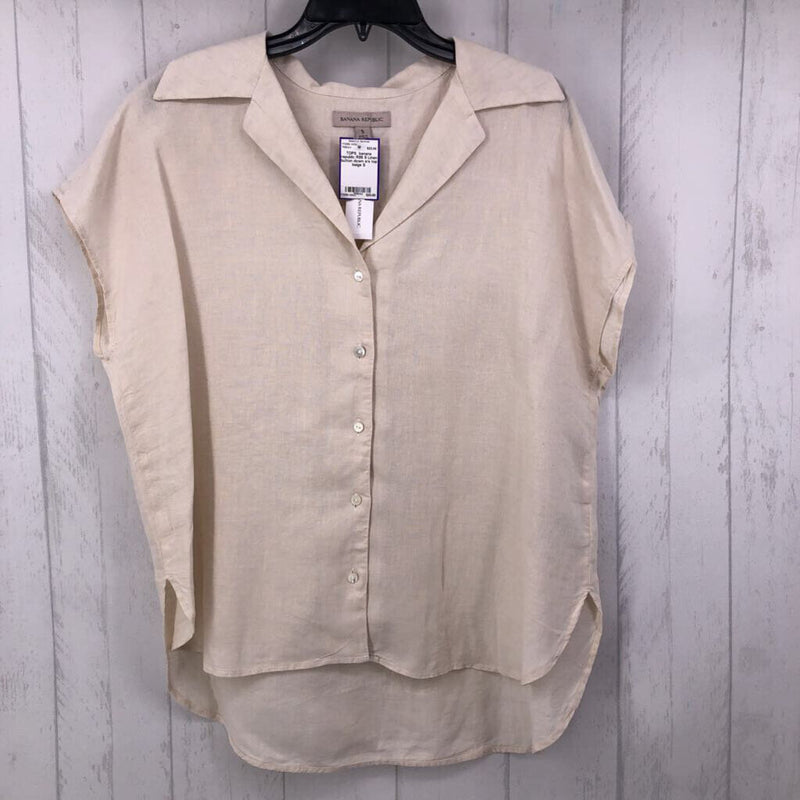 R85 S Linen button down s/s top