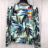 M Tropical print l/s top