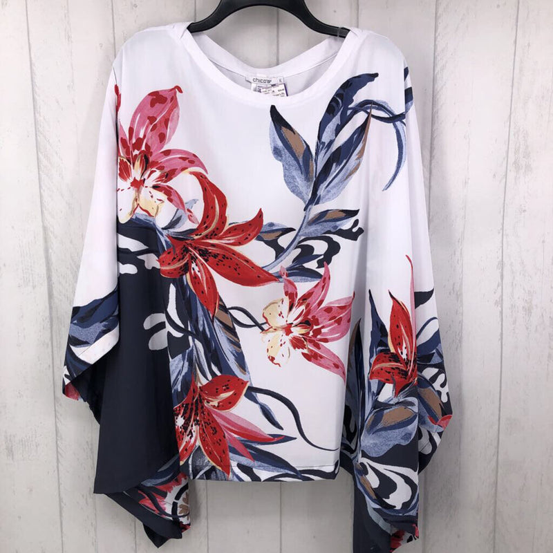 L/XL Flo printy poncho