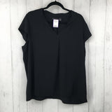 1x v-neck cap slv top