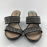 7.5 Embelished wedge heel sandal