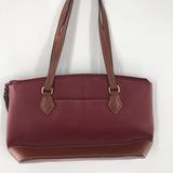 colorblock pebbled zip top tote