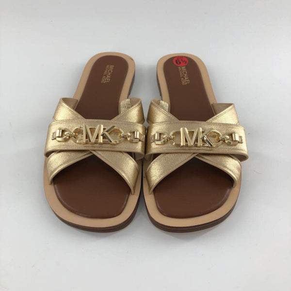 6.5 Metallic strappy sandal