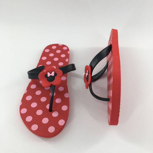 9/10 Minnie Mouse flip-flops