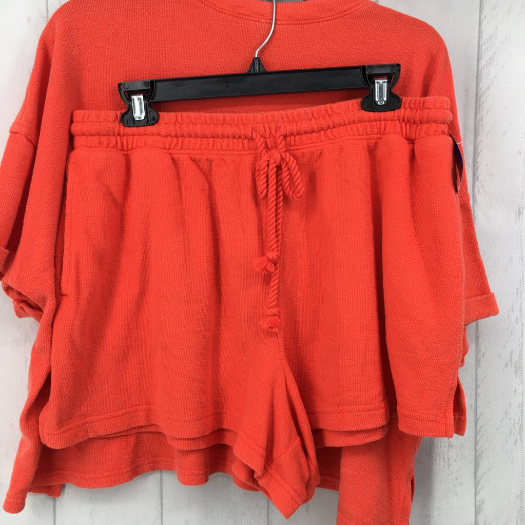 2pc XL s/s crop top w/ shorts
