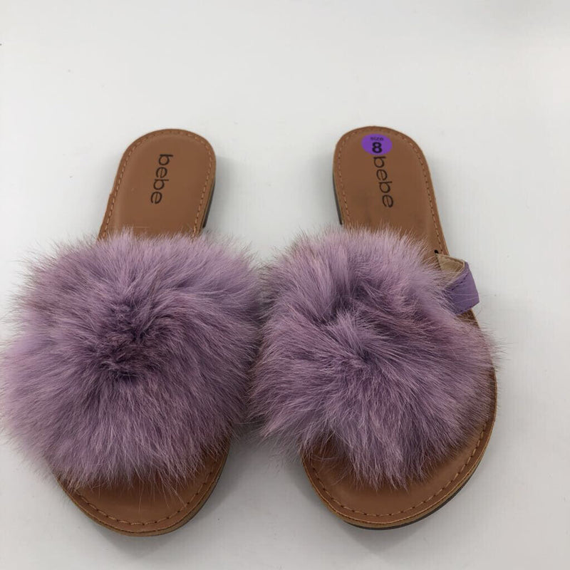 8 Faux fur pom sandal