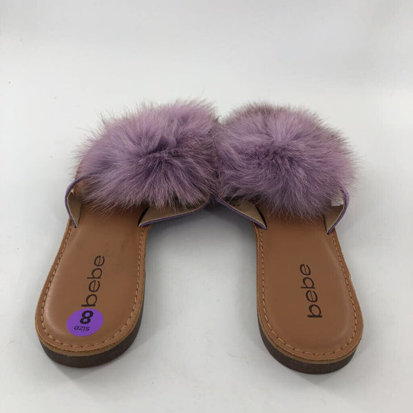 8 Faux fur pom sandal