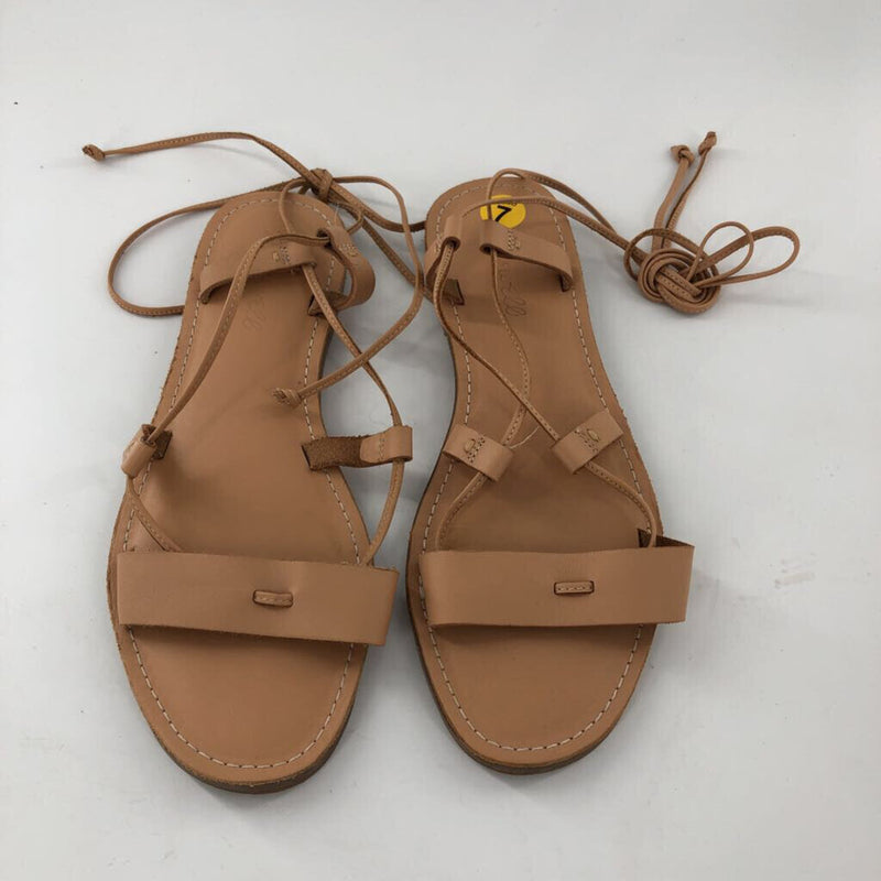 7 Leather lace-up sandal