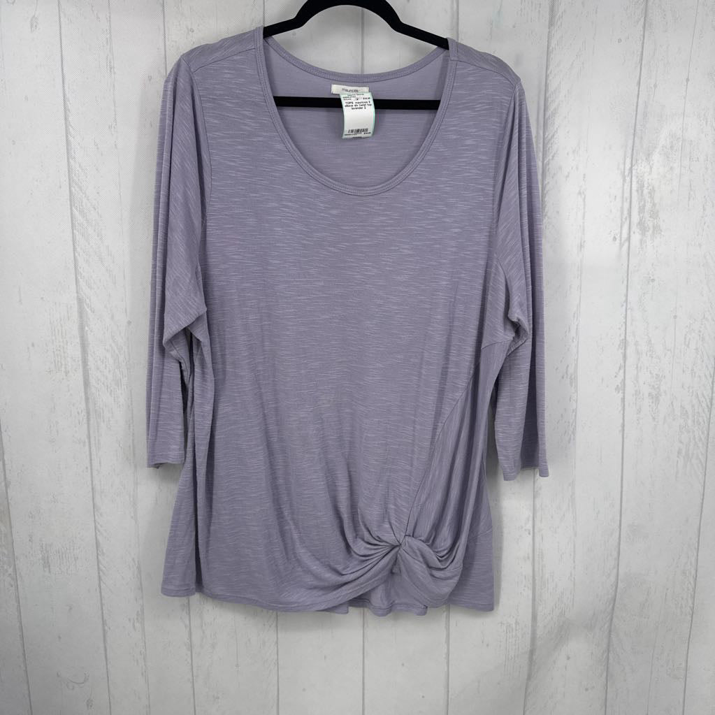 2 elbow slv twist top