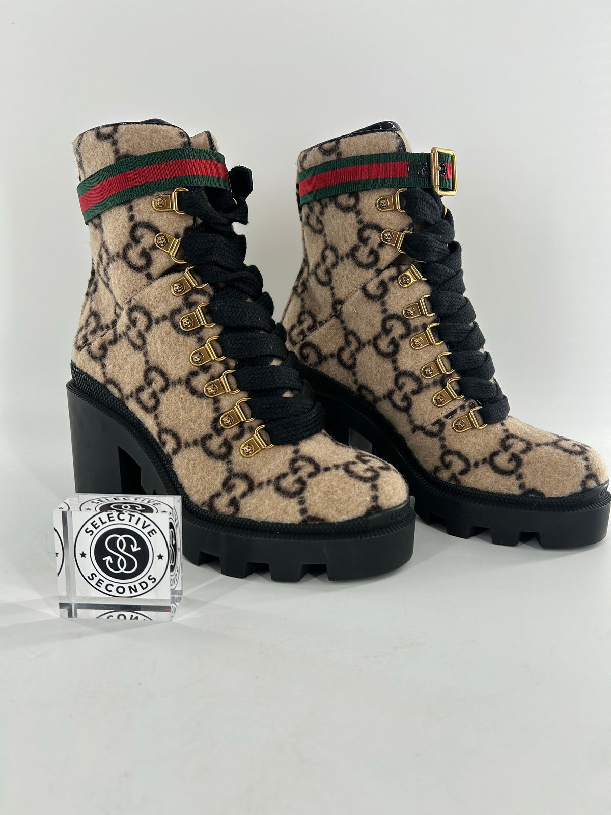 GG Logo Wool Combat Boots R1190 5(35)