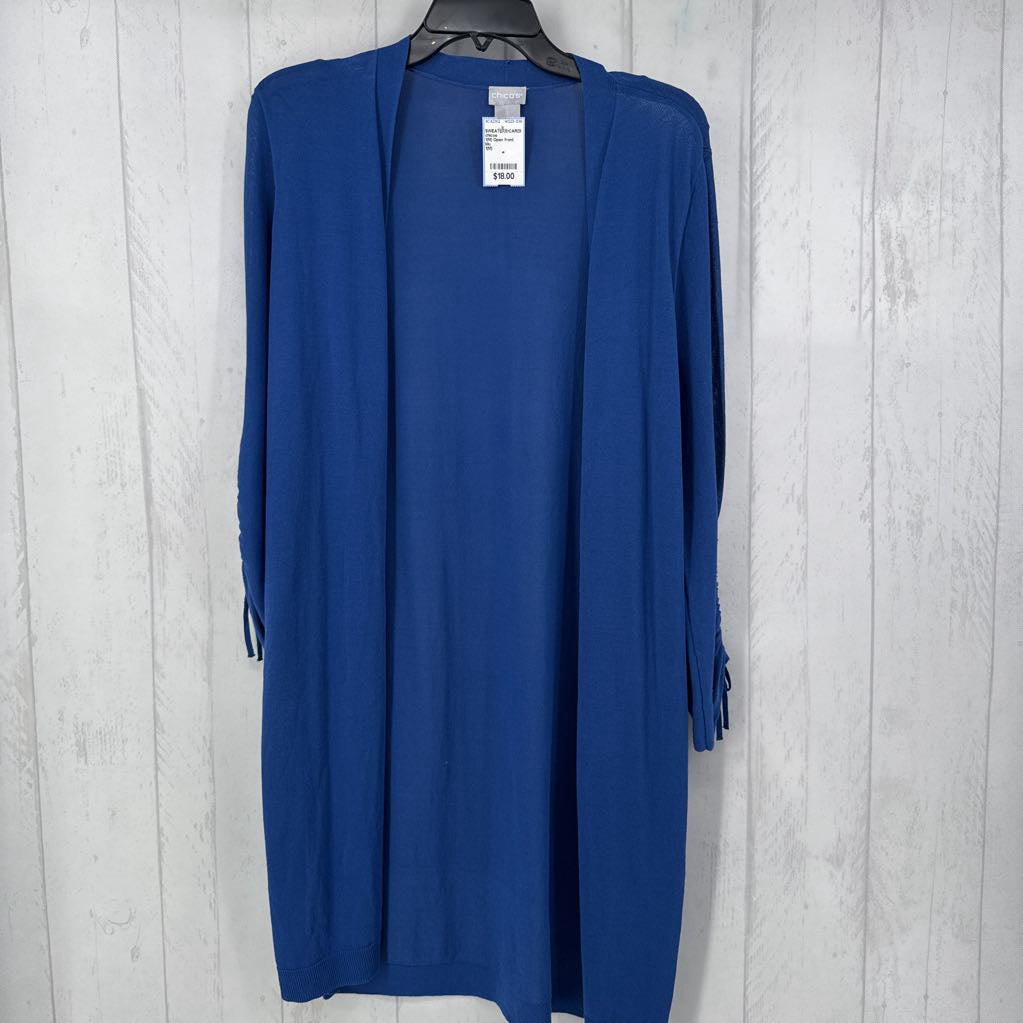 1(M) Open front ruched slv cardi