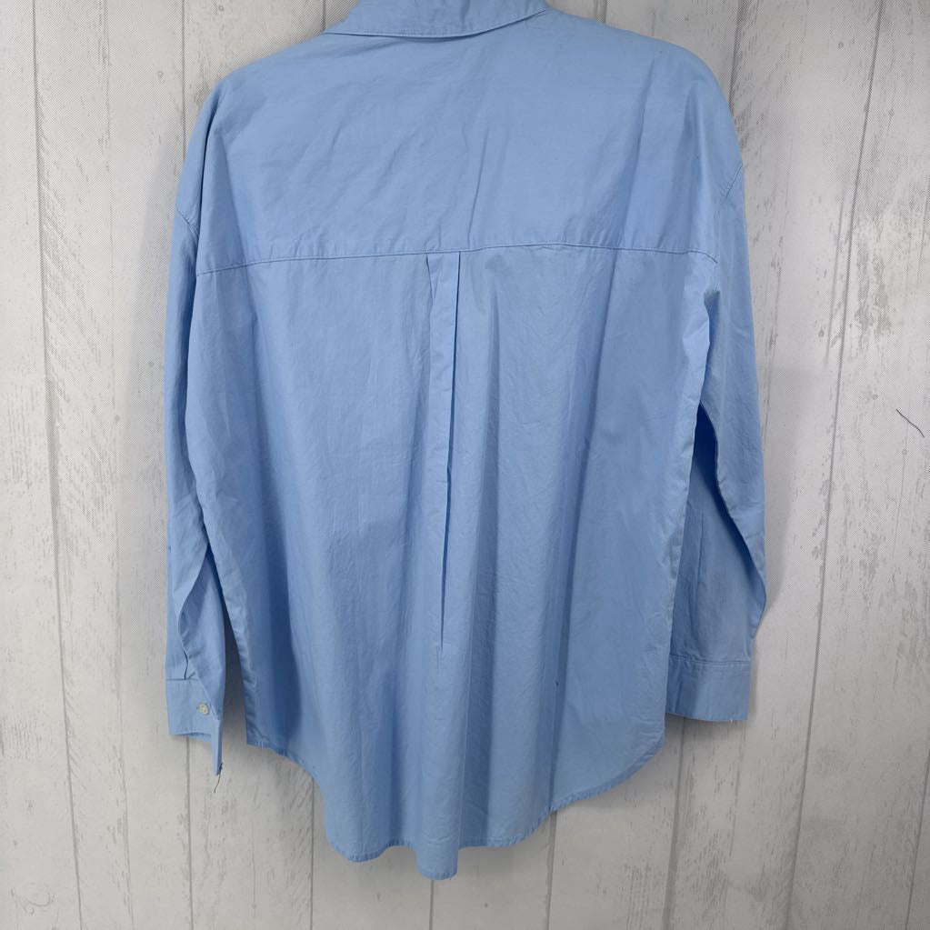 M V-neck collared l/s top