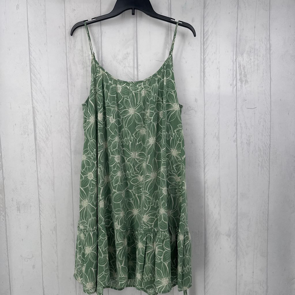 R38 L Strappy flo print slvls dress