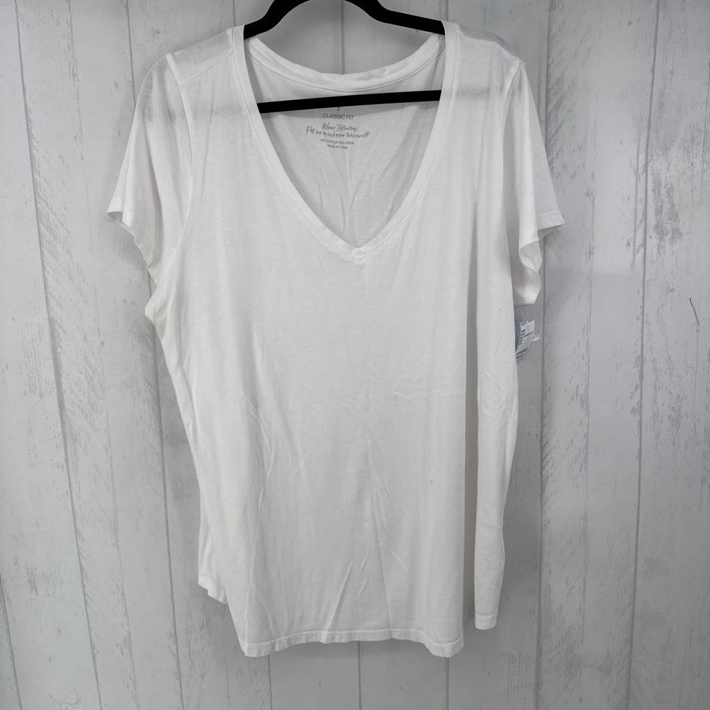 2(L) V-neck s/s tee