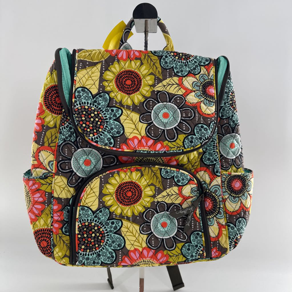 floral quilted backpack