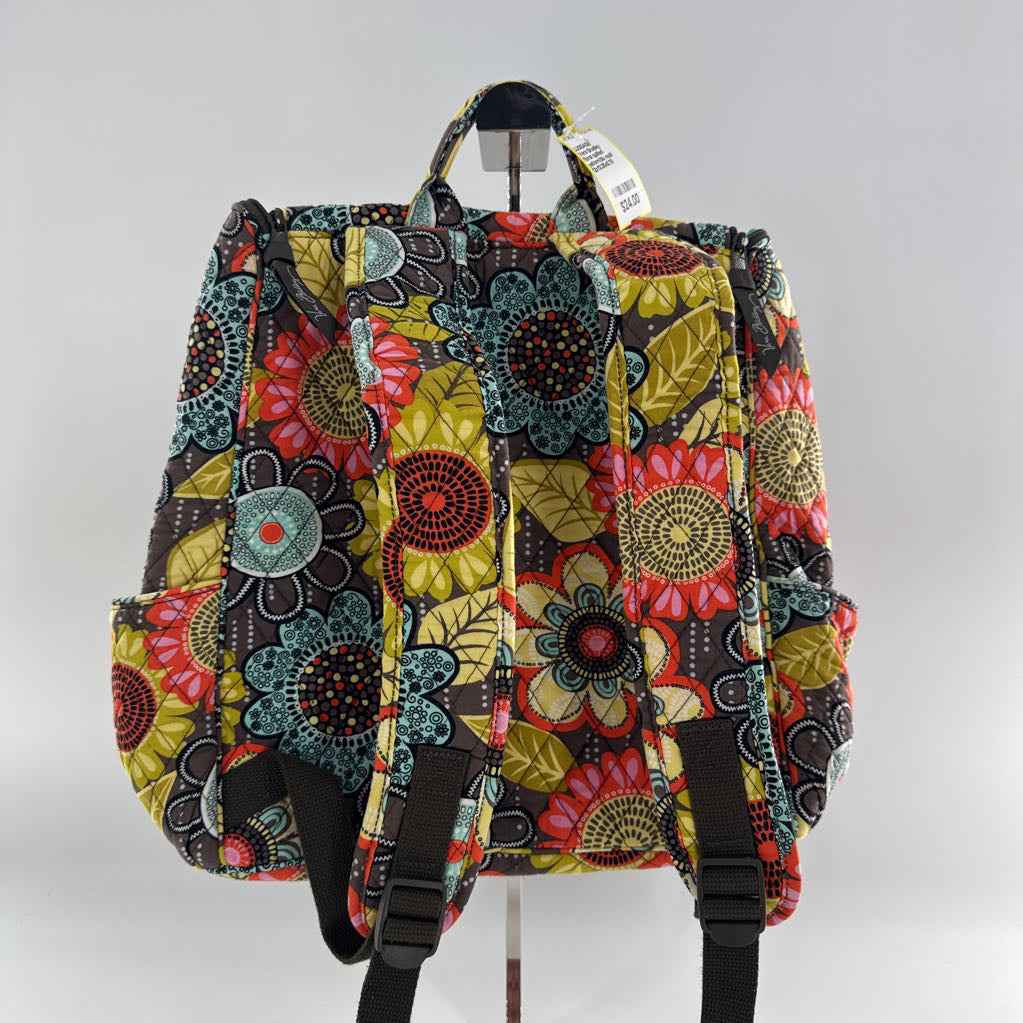 floral quilted backpack