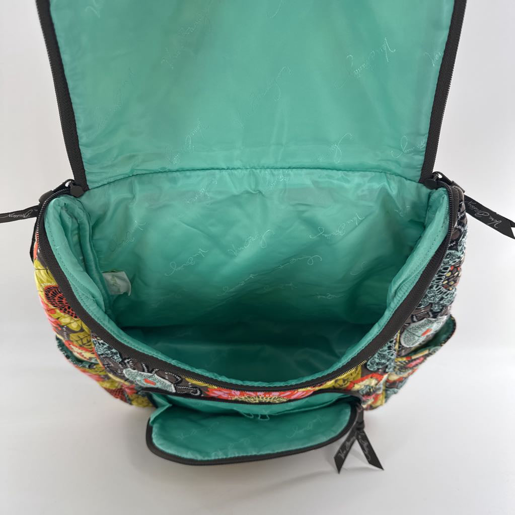 floral quilted backpack