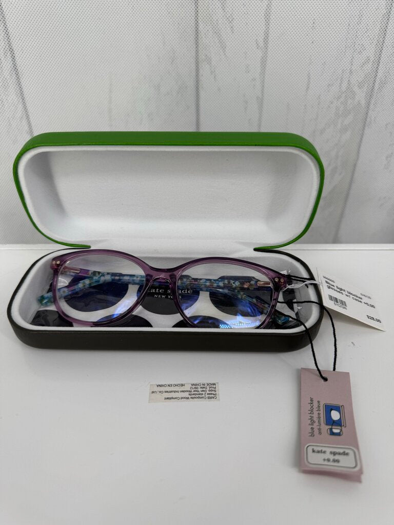 Blue light blocker glasses w/ case +0.00