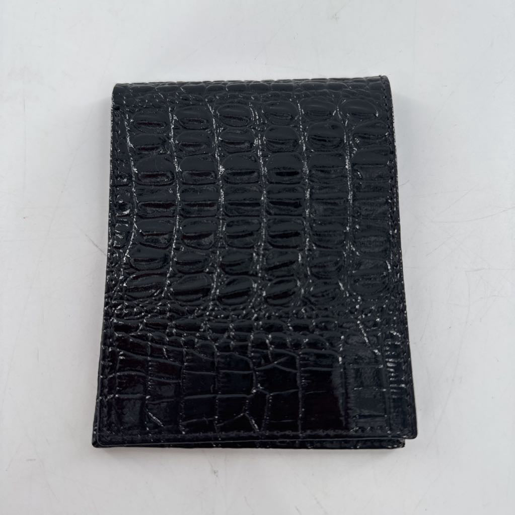 croc embossed wallet