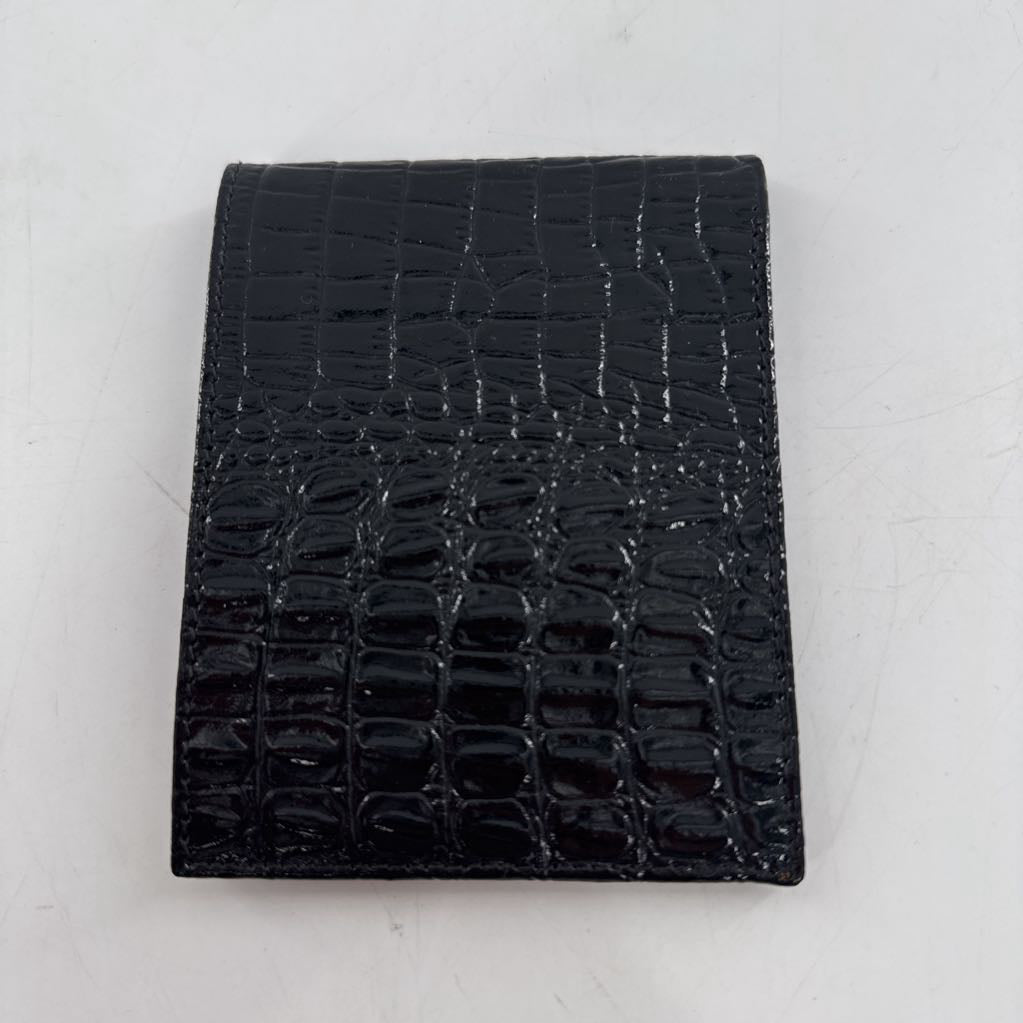 croc embossed wallet