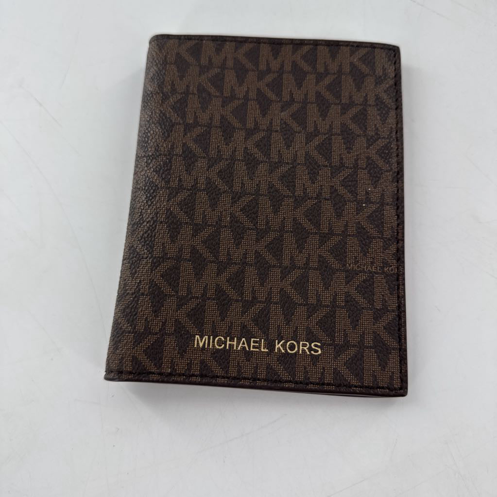 monogram flip wallet