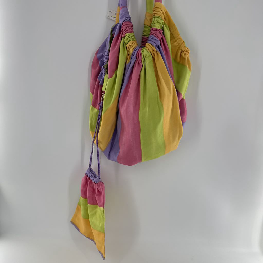 striped 2Pc beach bag