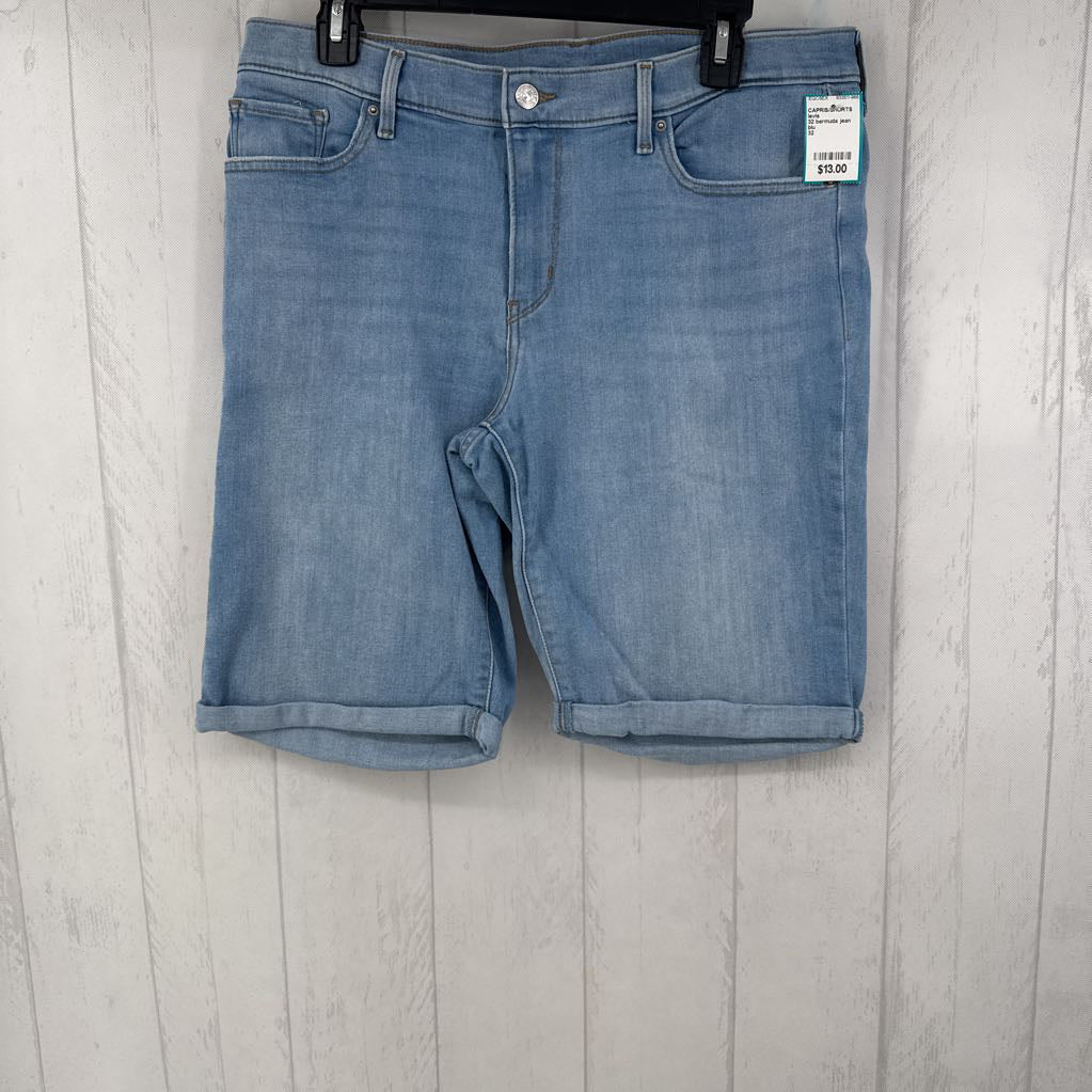 32 bermuda jean shorts