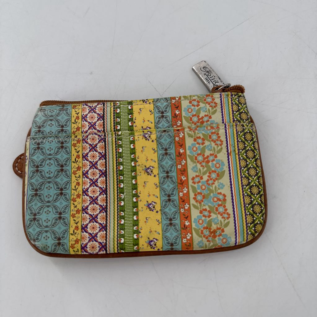 stripe print coin purse