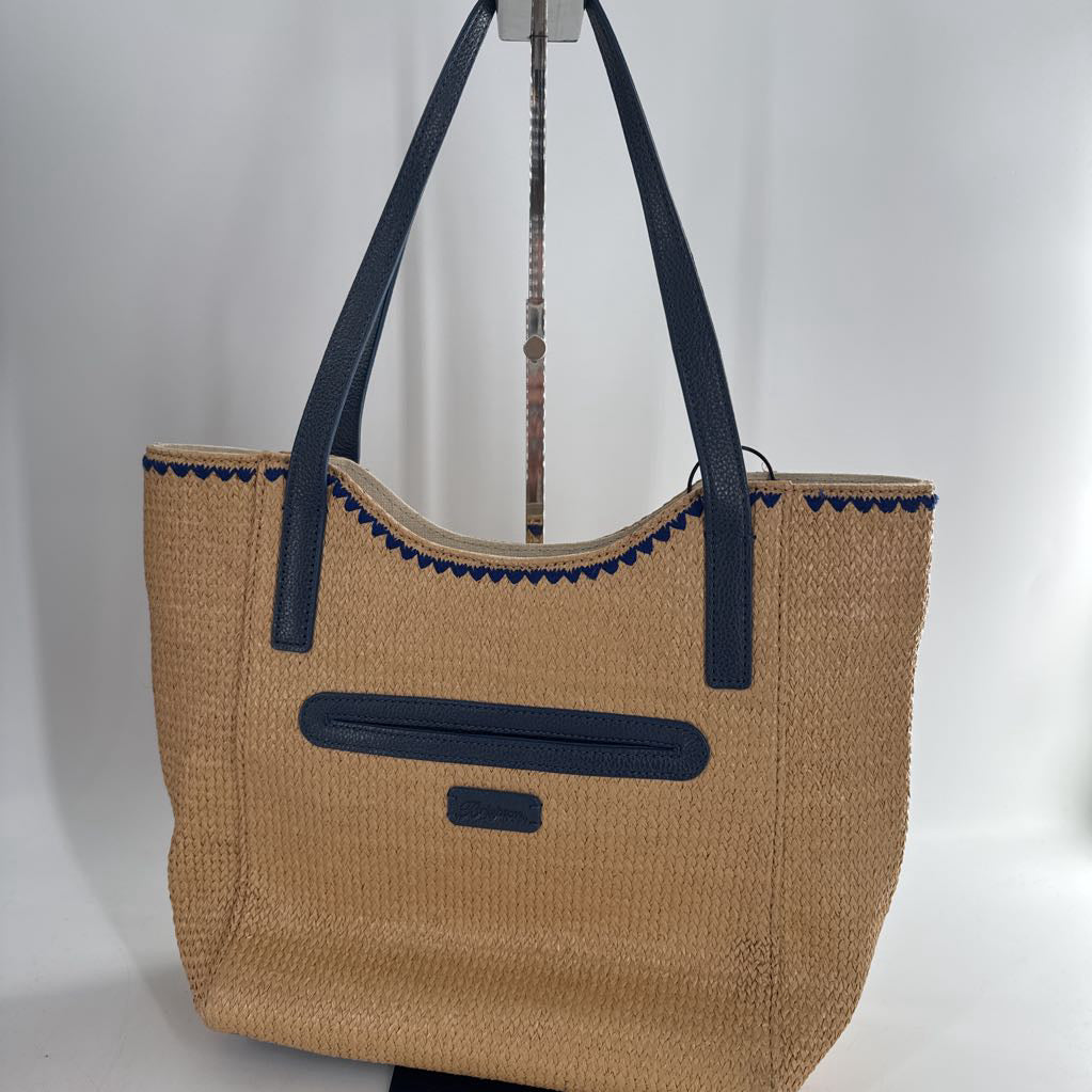 straw flo embroidered purse