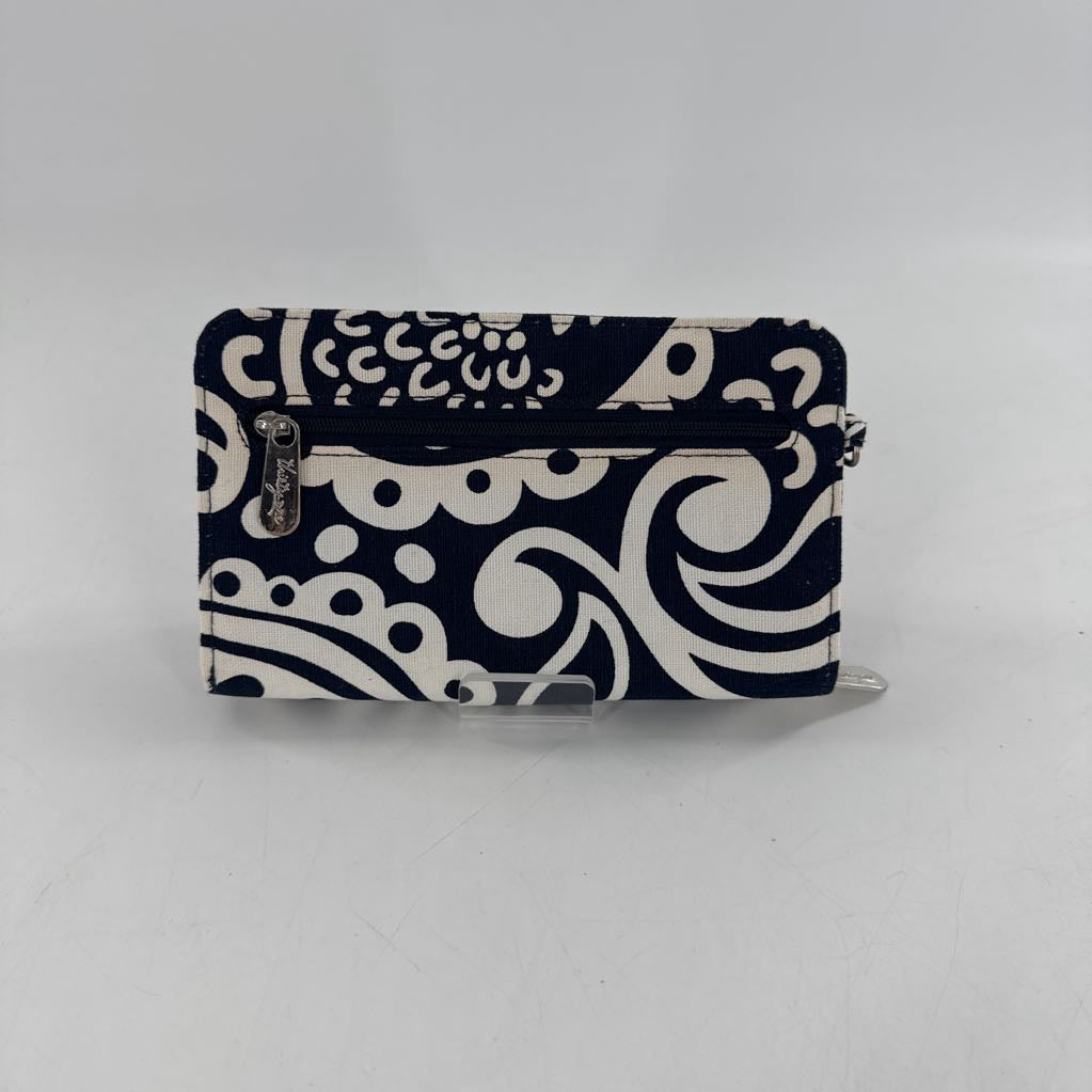 zip around bi-fold print wallet