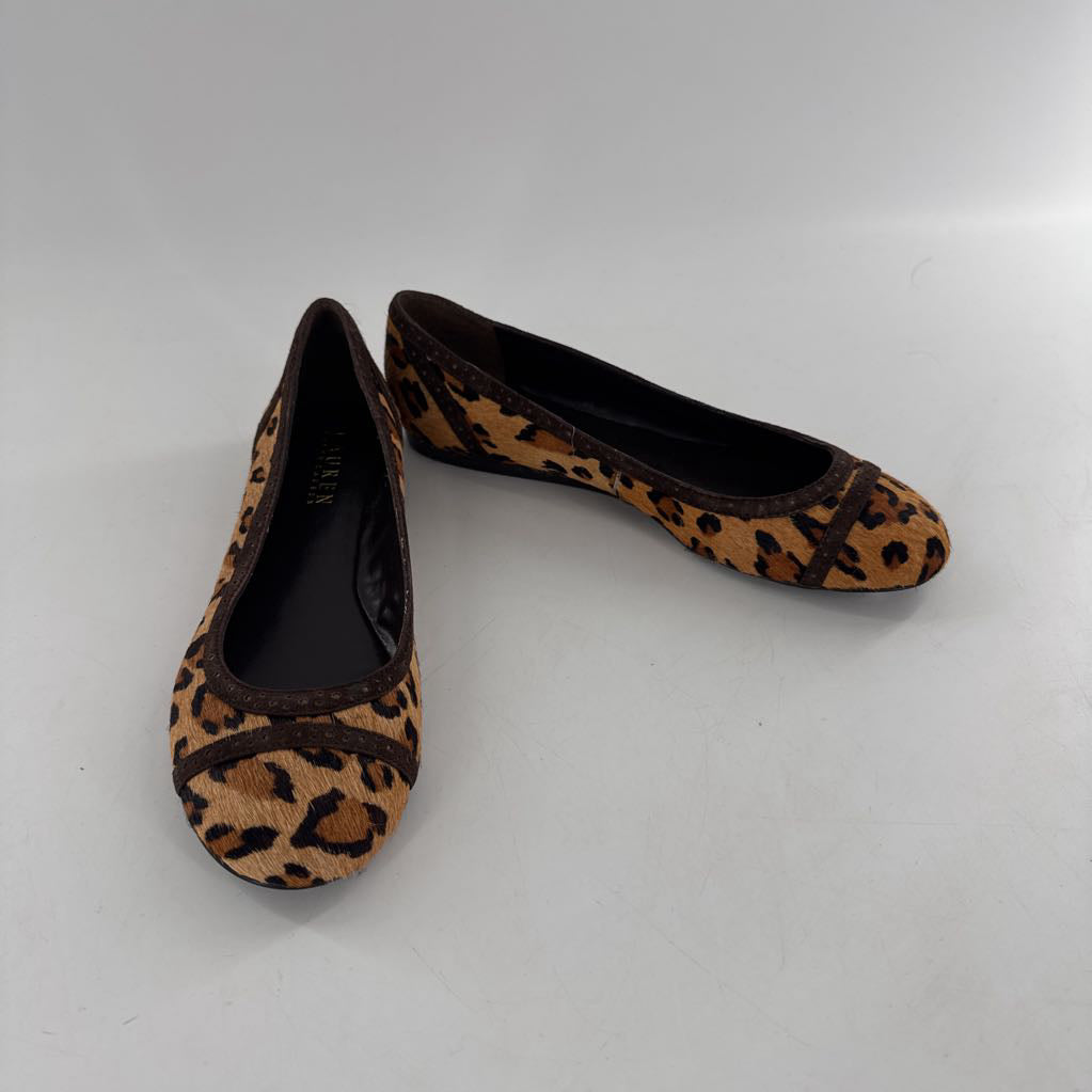 R44 7 animal print slip on flats
