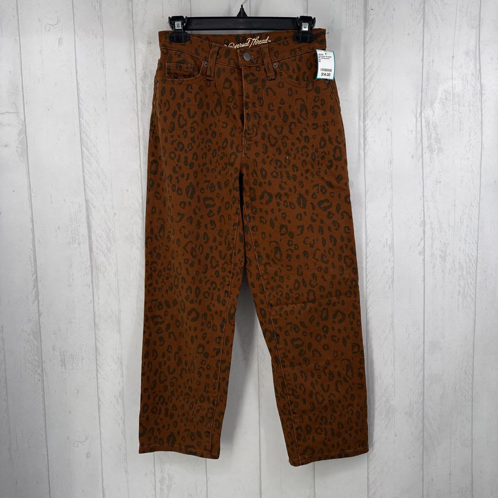 00 animal print jeans