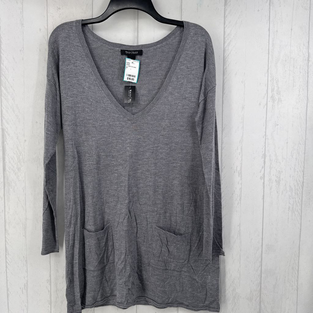 L v-necl l/s tunic