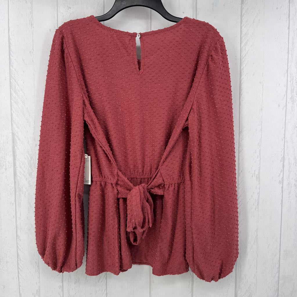 R28 XL l/s textured tie top