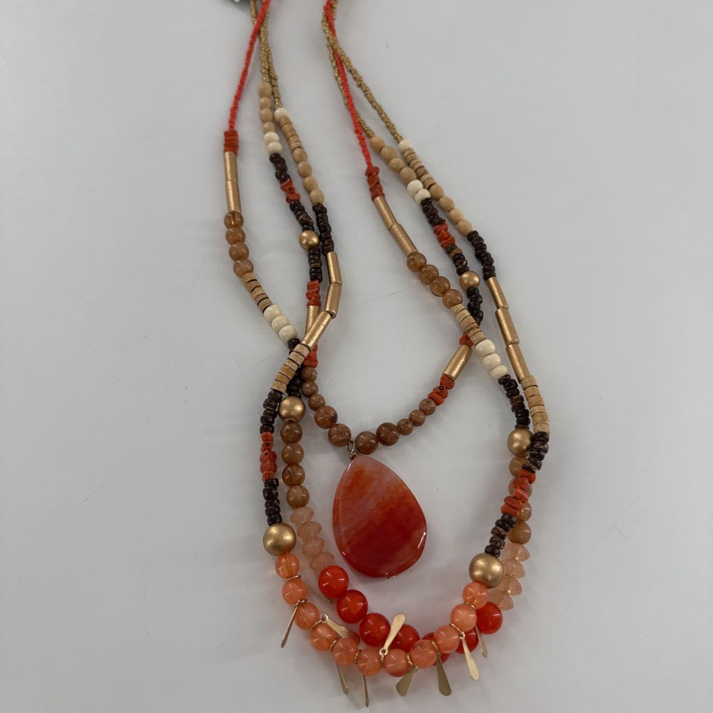 R55 16" multistrand beaded necklace