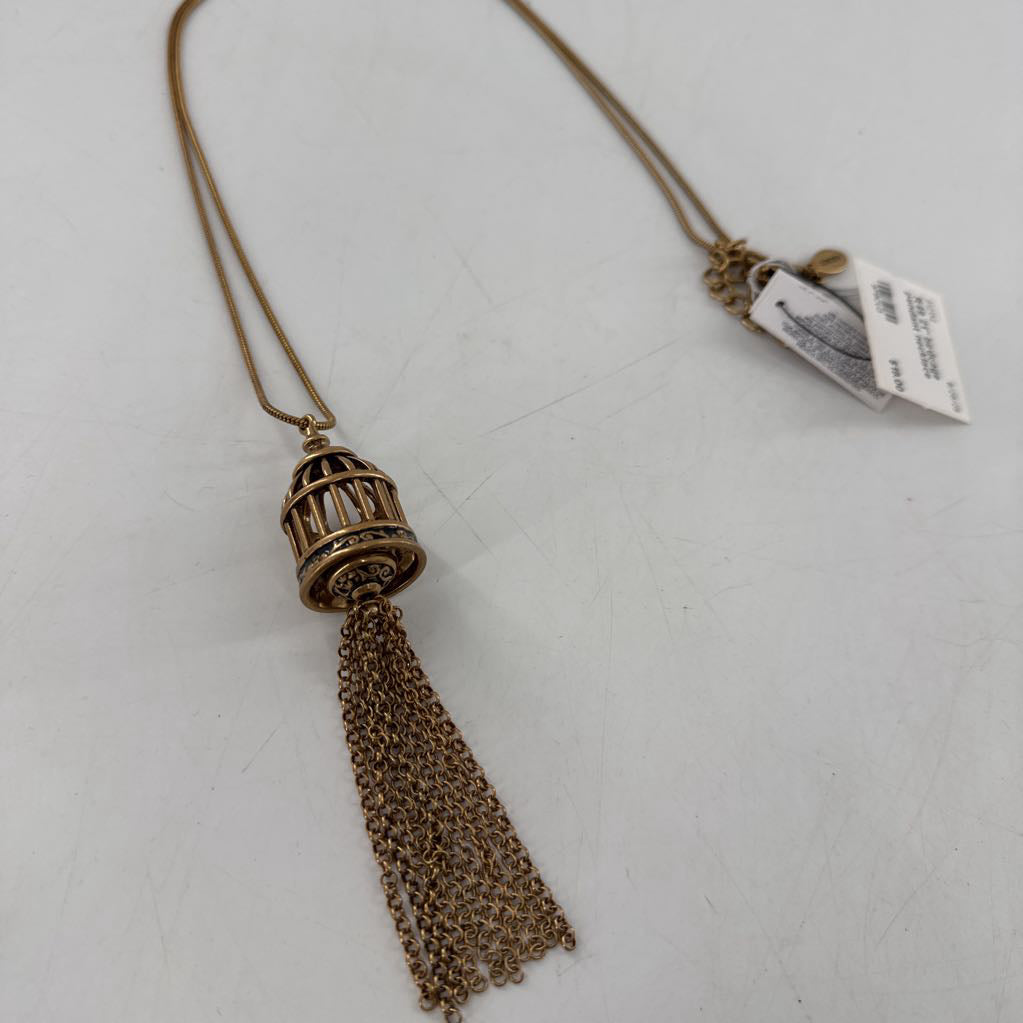 R49 21" birdcage pendant necklace