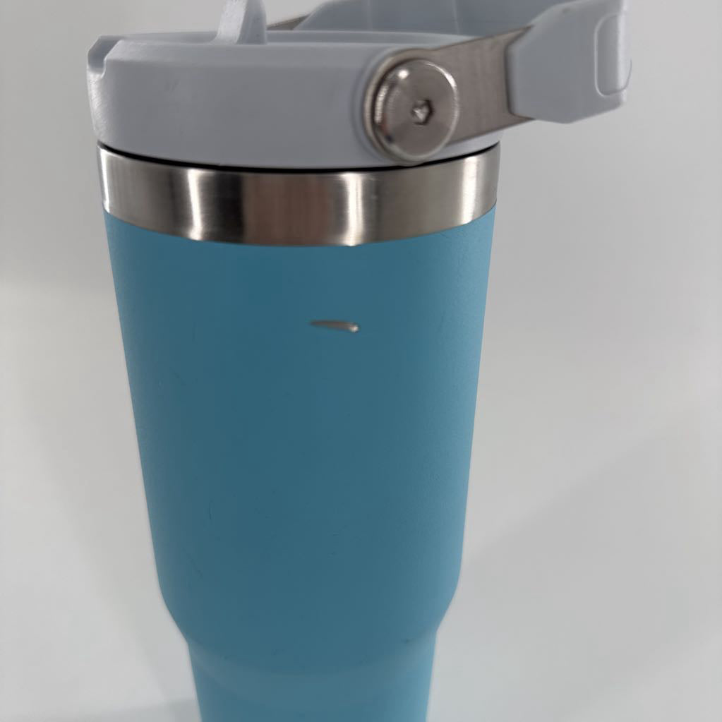 30 oz flipstraw tumbler-blu