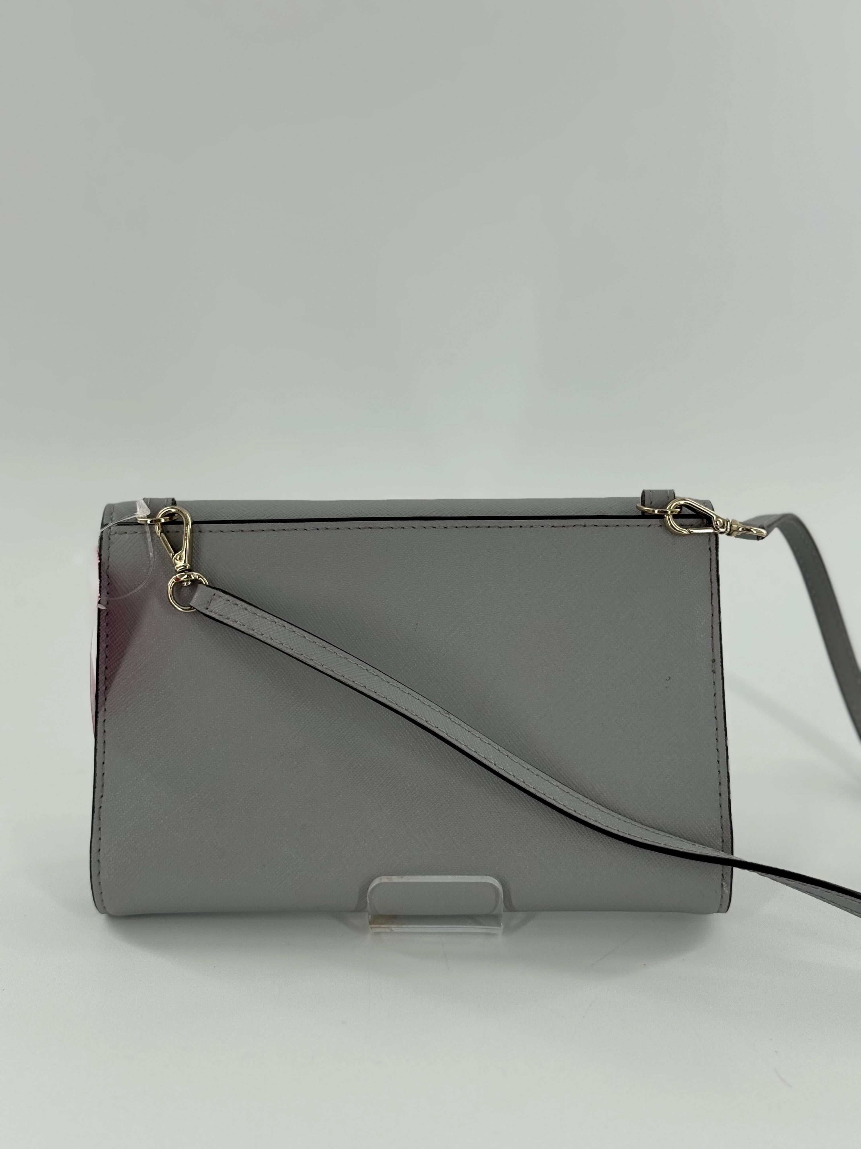 saffiano leather slim crossbody
