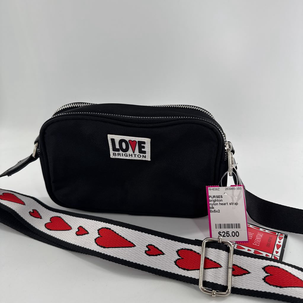 nylon heart strap beltbag