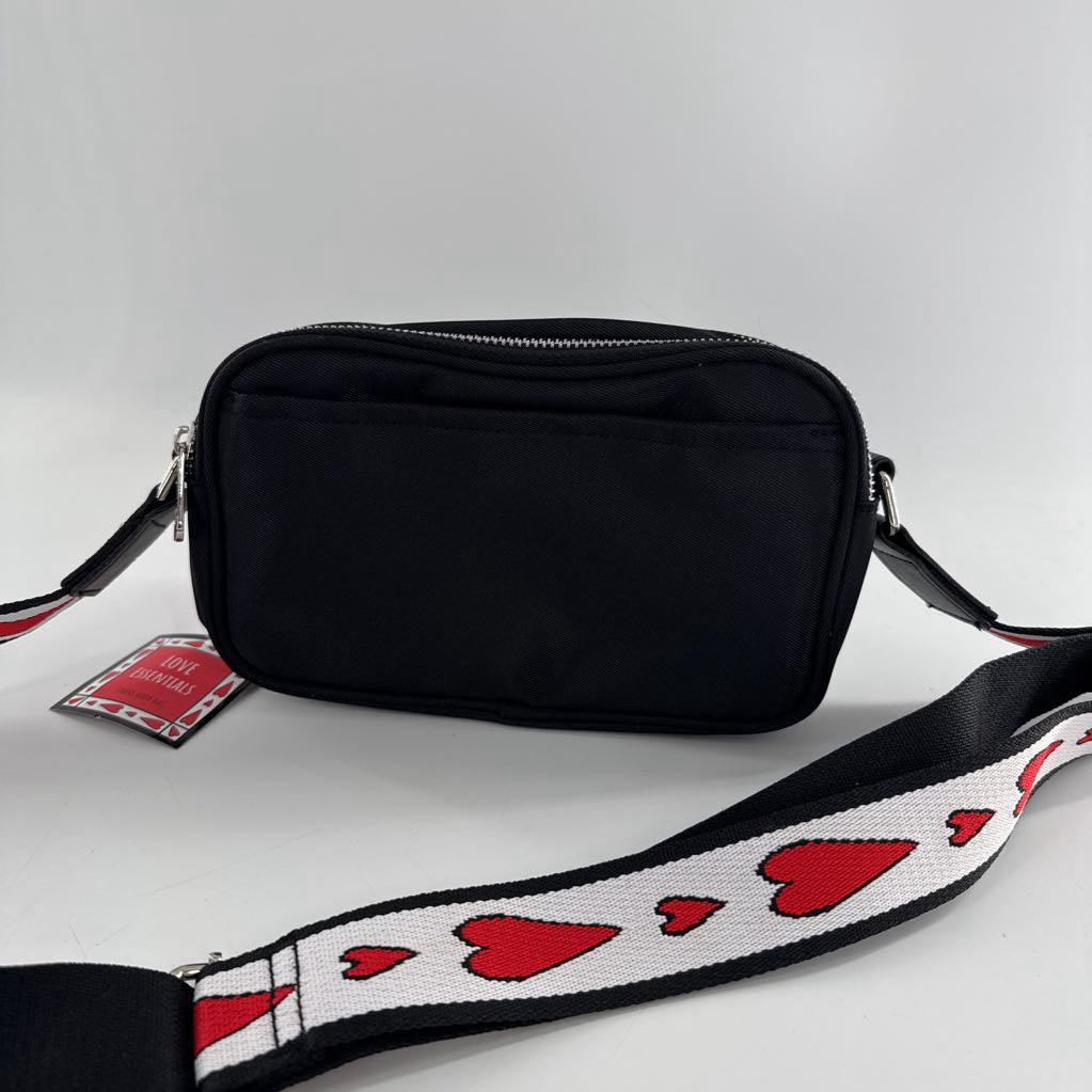 nylon heart strap beltbag