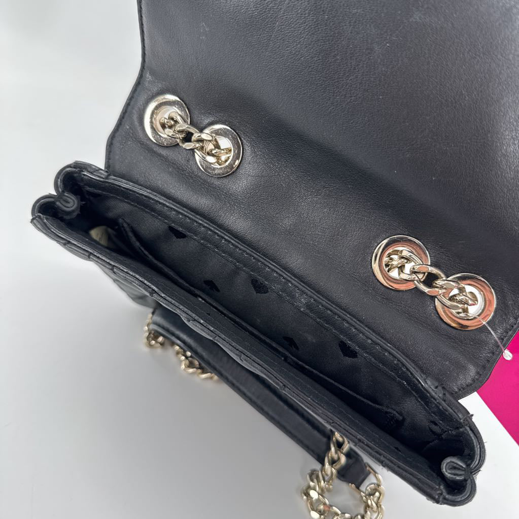 quilted leather chain strap crossbody